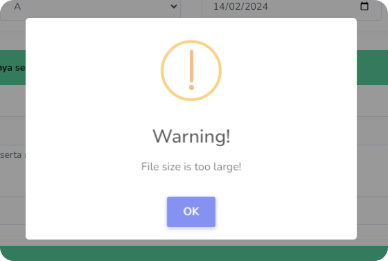 file size too large
